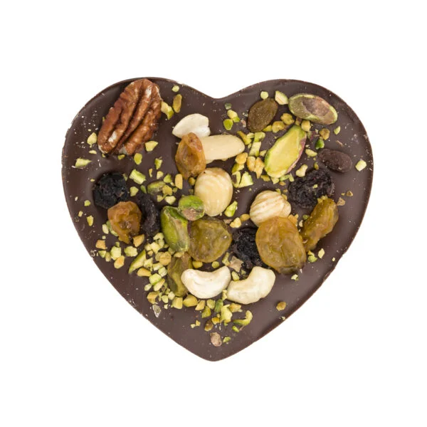 Chocolade Hart Puur pistache & noten