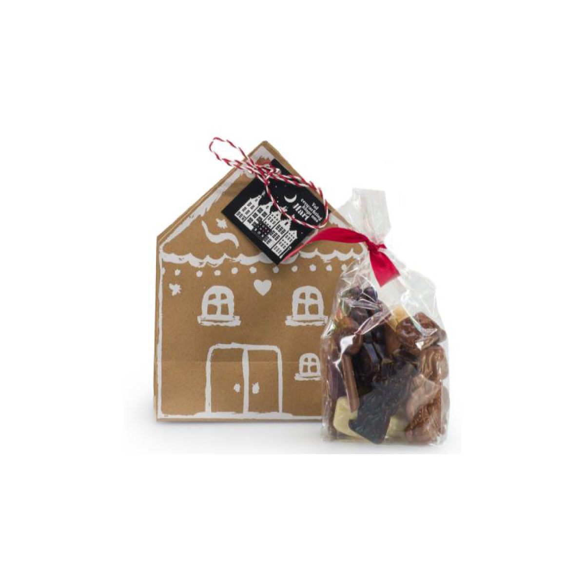 Kraft zak met Sint mix