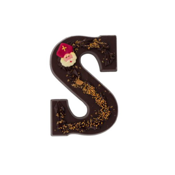 Luxe chocoladeletter deco puur