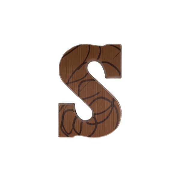 Gevulde chocoladeletter Nougat praline melk