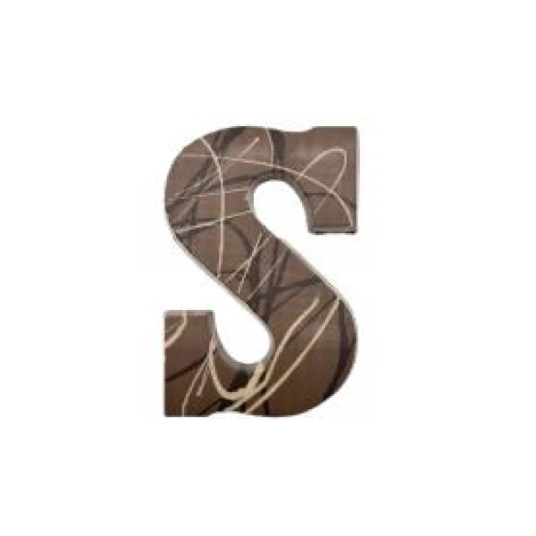 Gevulde chocoladeletter Brownie Caramel melk