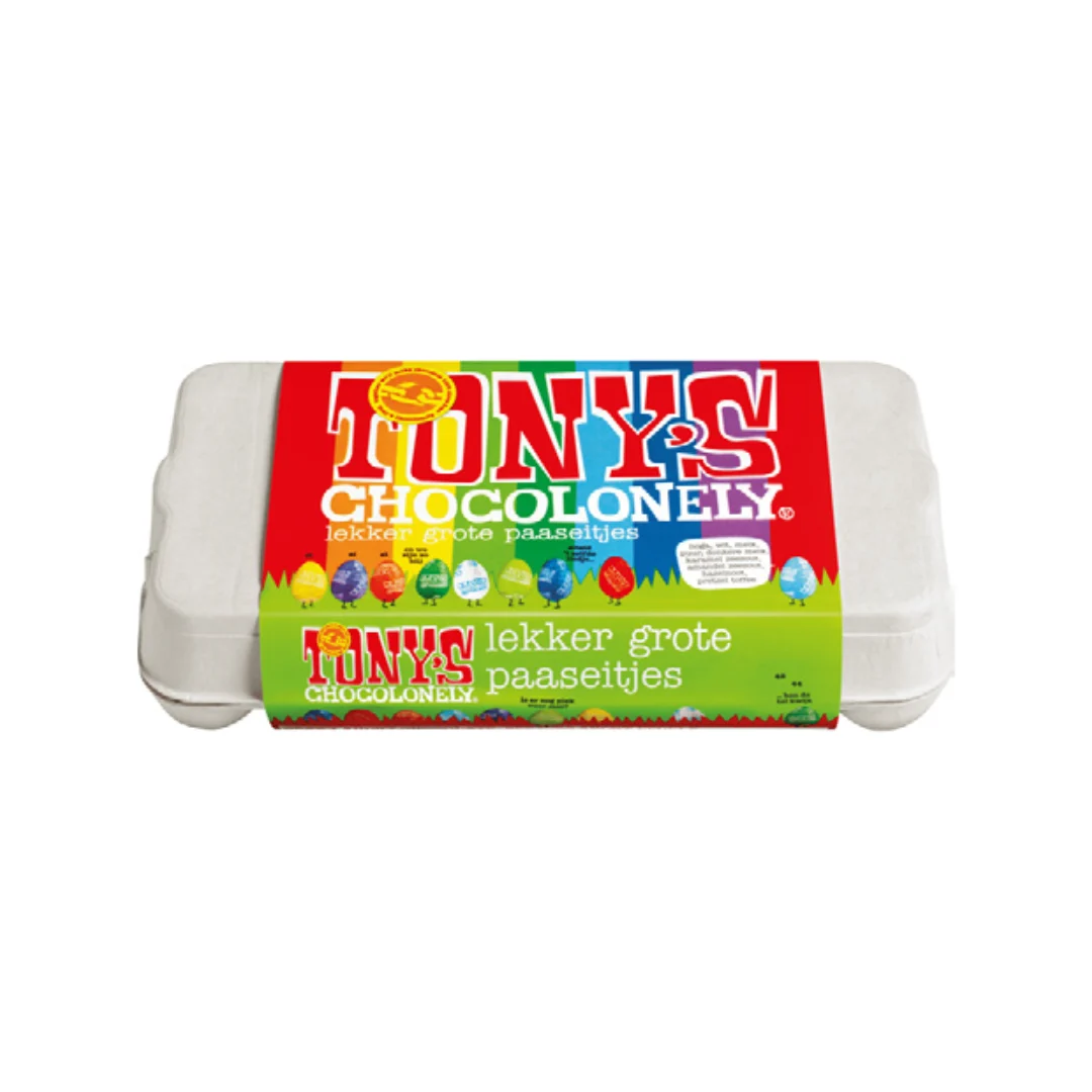 Tony's Chocolonely Lekker grote paaseitjes mix 225gr
