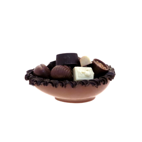 Luxe Paasei met Bonbons op Voet met Pure Rand 250 gr